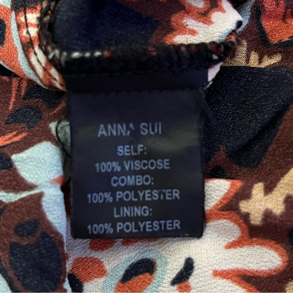 Anna Sui Floral Larkspur Fields Dress - Picture 15 of 15